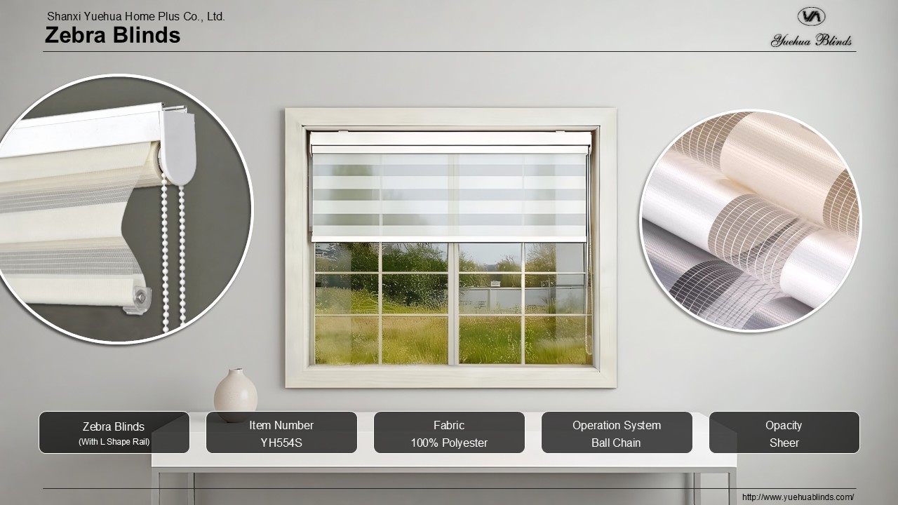 Zebra Blinds (with L Shape Rail)